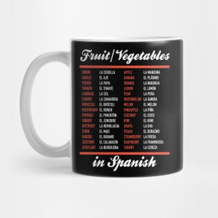 Veggies In Spanish Mug